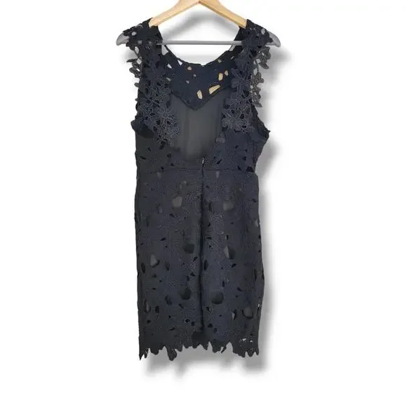 Women's Black Lace Evening Party Dress Small Cocktail Outfit - Picture 3 of 8